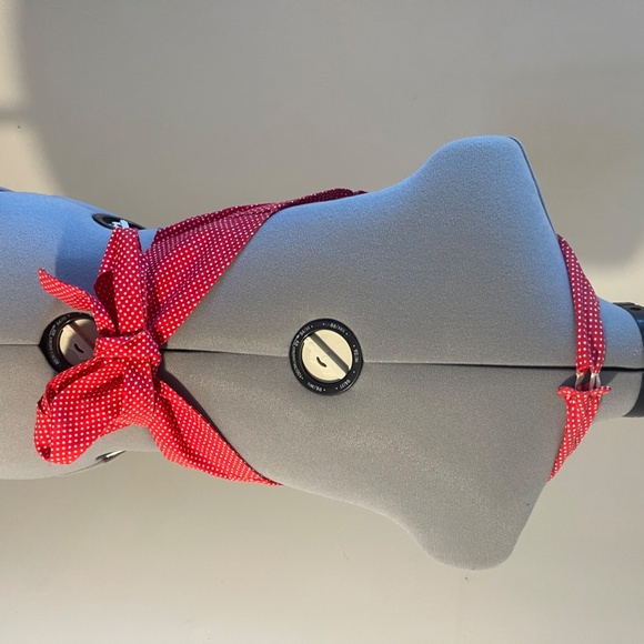 Cute Sexy Vintage retro polka dot crop halter  top - Picture 3 of 3